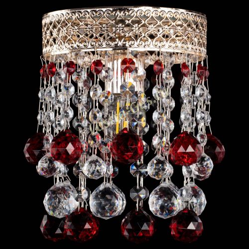 Люстра Венеция №1 шар красная в Химках Гусь Хрустальный