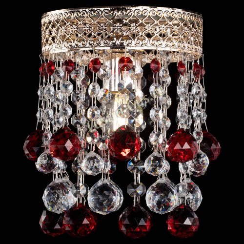Люстра Венеция №1 шар красная в Химках Гусь Хрустальный