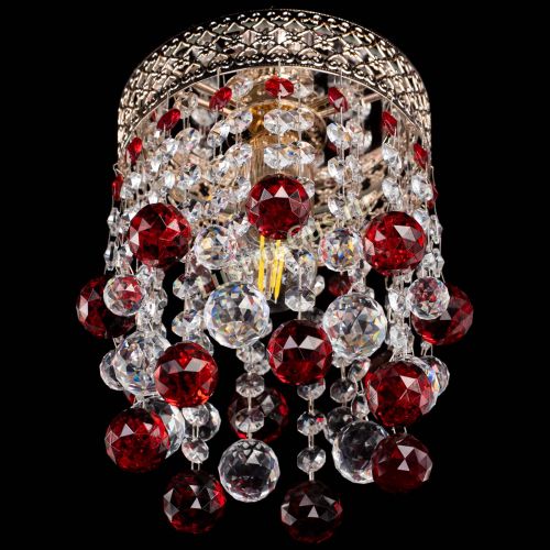 Люстра Венеция №1 шар красная в Химках Гусь Хрустальный