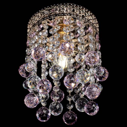 Люстра Венеция №1 шар розовая в Химках Гусь Хрустальный