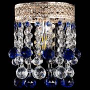Люстра Венеция №1 шар синяя