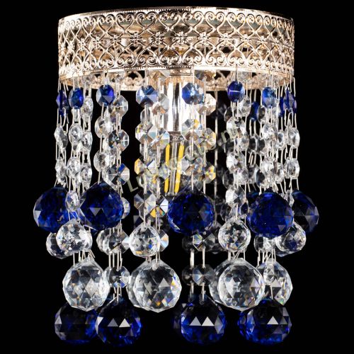 Люстра Венеция №1 шар синяя в Химках Гусь Хрустальный
