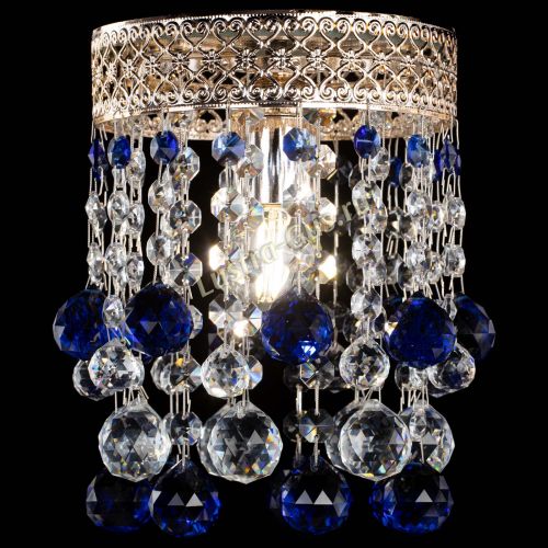 Люстра Венеция №1 шар синяя в Химках Гусь Хрустальный