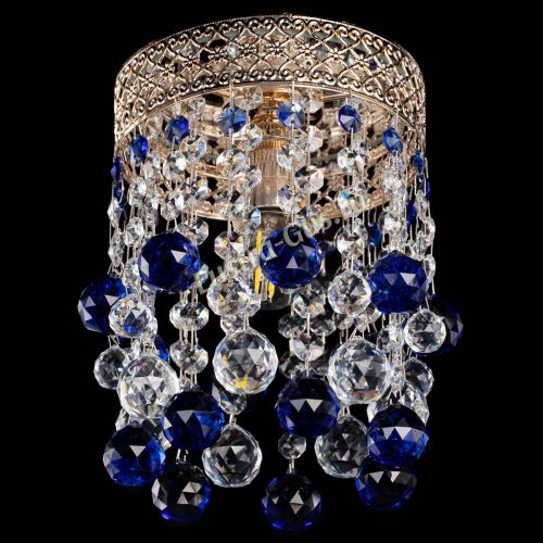 Люстра Венеция №1 шар синяя в Химках Гусь Хрустальный