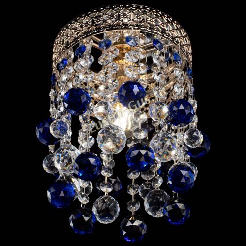 Люстра Венеция №1 шар синяя в Химках Гусь Хрустальный