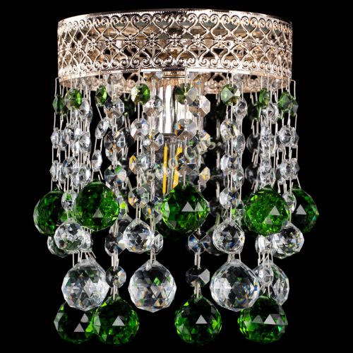 Люстра Венеция №1 шар зеленая в Химках Гусь Хрустальный