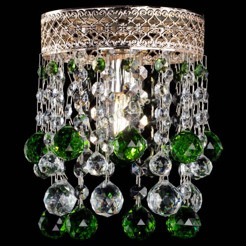 Люстра Венеция №1 шар зеленая в Химках Гусь Хрустальный
