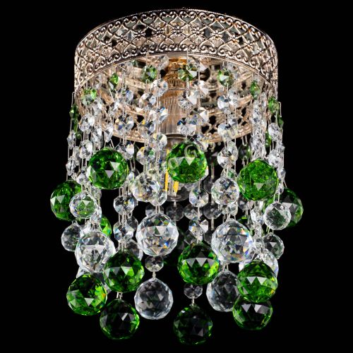 Люстра Венеция №1 шар зеленая в Химках Гусь Хрустальный