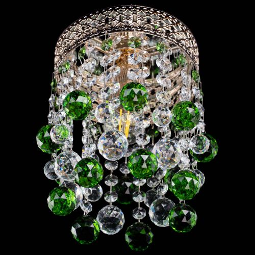 Люстра Венеция №1 шар зеленая в Химках Гусь Хрустальный
