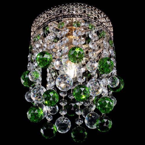 Люстра Венеция №1 шар зеленая в Химках Гусь Хрустальный