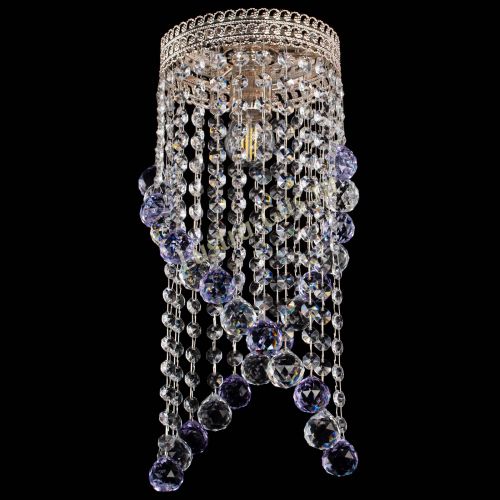 Люстра Венеция №1 Сигма фиолетовая в Химках Гусь Хрустальный
