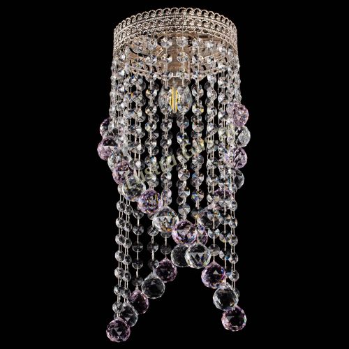 Люстра Венеция №1 Сигма розовая в Химках Гусь Хрустальный