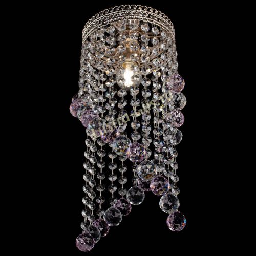 Люстра Венеция №1 Сигма розовая в Химках Гусь Хрустальный