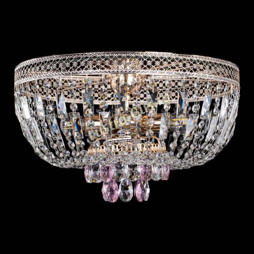 Люстра Венеция Астра розовая №5 в Химках Гусь Хрустальный