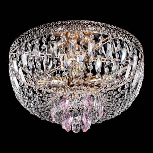 Люстра Венеция Астра розовая №5 в Химках Гусь Хрустальный