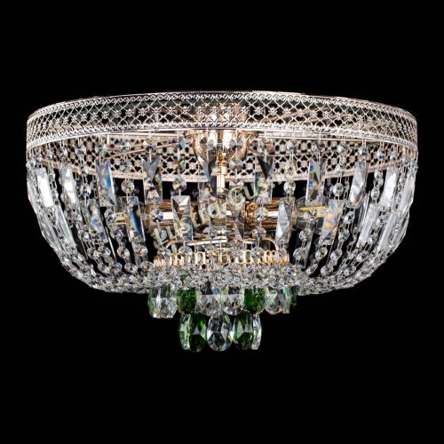 Люстра Венеция Астра зеленая №5 в Химках Гусь Хрустальный