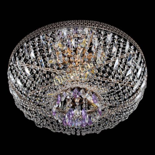 Люстра Венеция Астра №6 фиолетовая в Химках Гусь Хрустальный