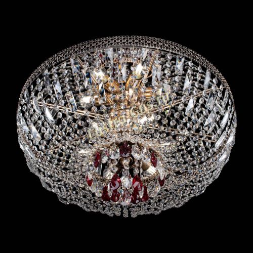Люстра Венеция Астра №6 красная в Химках Гусь Хрустальный