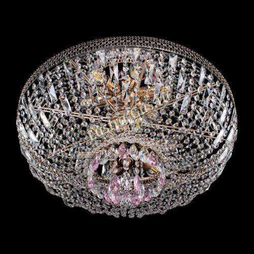 Люстра Венеция Астра №6 розовая в Химках Гусь Хрустальный