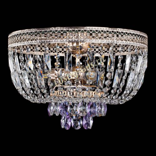 Люстра Венеция Астра №3 фиолетовая в Химках Гусь Хрустальный