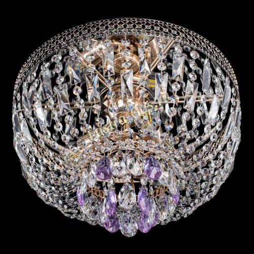 Люстра Венеция Астра №3 фиолетовая в Химках Гусь Хрустальный