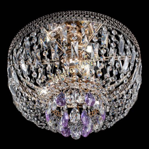 Люстра Венеция Астра №3 фиолетовая в Химках Гусь Хрустальный