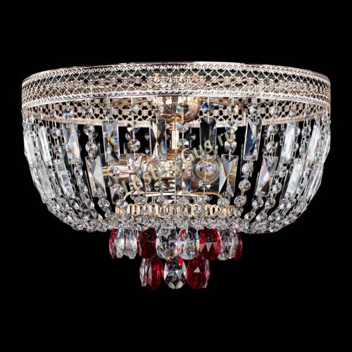 Люстра Венеция Астра №3 красная в Химках Гусь Хрустальный