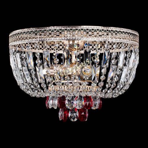 Люстра Венеция Астра №3 красная в Химках Гусь Хрустальный