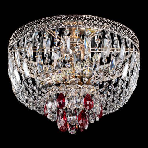 Люстра Венеция Астра №3 красная в Химках Гусь Хрустальный