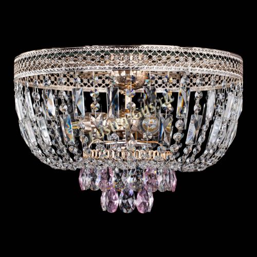 Люстра Венеция Астра №3 розовая в Химках Гусь Хрустальный