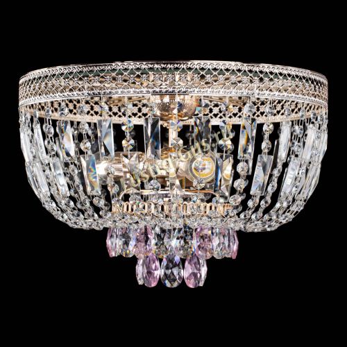 Люстра Венеция Астра №3 розовая в Химках Гусь Хрустальный