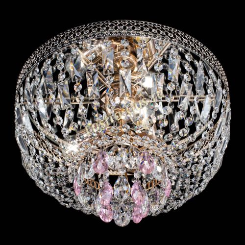 Люстра Венеция Астра №3 розовая в Химках Гусь Хрустальный