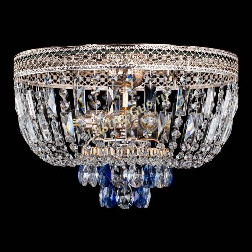 Люстра Венеция Астра №3 синяя в Химках Гусь Хрустальный