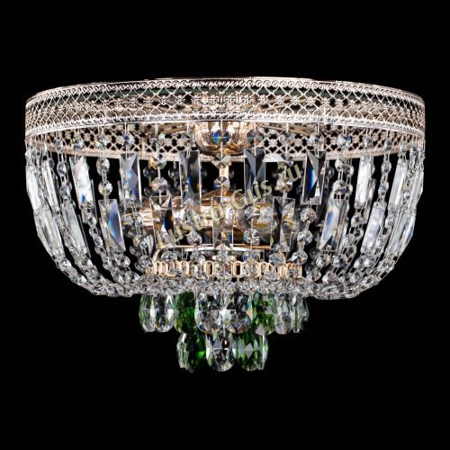 Люстра Венеция Астра №3 зеленая в Химках Гусь Хрустальный