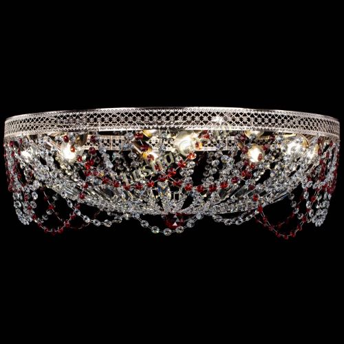 Люстра Венеция Ажур красная в Химках Гусь Хрустальный