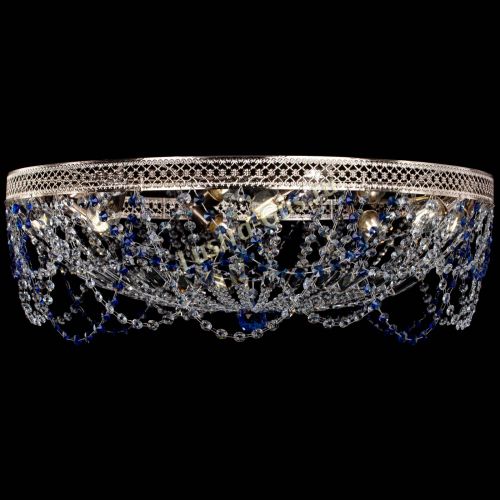 Люстра Венеция Ажур синяя в Химках Гусь Хрустальный