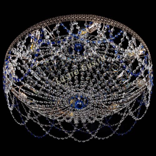 Люстра Венеция Ажур синяя в Химках Гусь Хрустальный