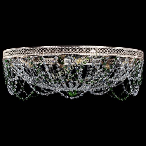 Люстра Венеция Ажур зеленая в Химках Гусь Хрустальный