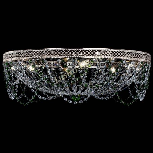 Люстра Венеция Ажур зеленая в Химках Гусь Хрустальный