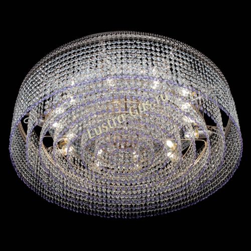 Люстра Венеция Капель №10 оптикон фиолетовая в Химках Гусь Хрустальный