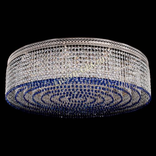 Люстра Венеция Капель №10 оптикон синяя в Химках Гусь Хрустальный