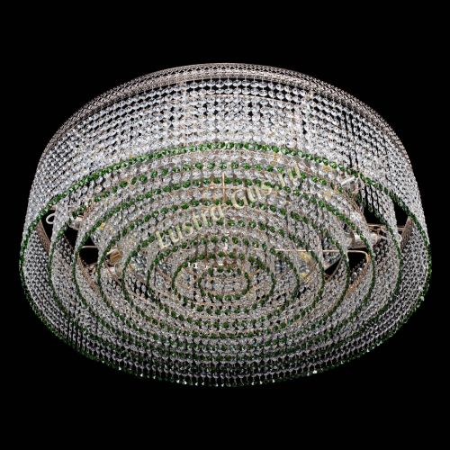 Люстра Венеция Капель №10 оптикон зеленая в Химках Гусь Хрустальный