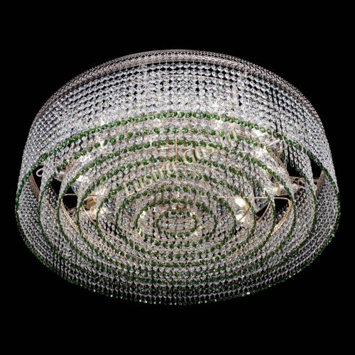 Люстра Венеция Капель №10 оптикон зеленая в Химках Гусь Хрустальный
