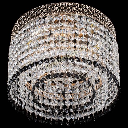 Люстра Венеция Капель №2 черная в Химках Гусь Хрустальный
