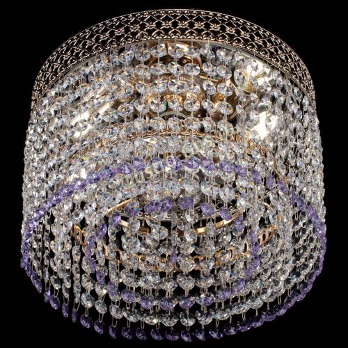 Люстра Венеция Капель №2 фиолетовая в Химках Гусь Хрустальный