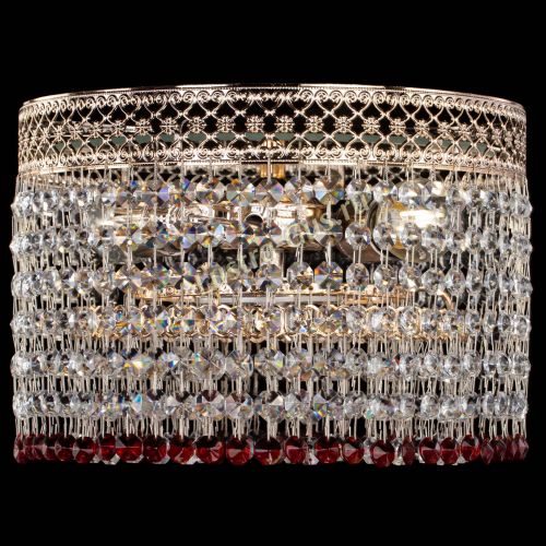 Люстра Венеция Капель №2 красная в Химках Гусь Хрустальный