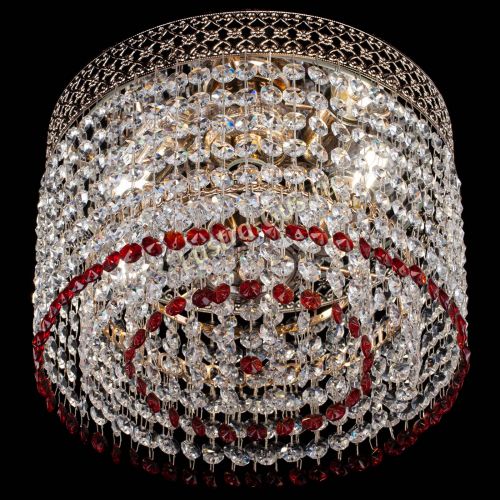 Люстра Венеция Капель №2 красная в Химках Гусь Хрустальный