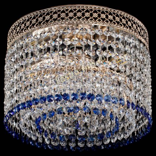Люстра Венеция Капель №2 синяя в Химках Гусь Хрустальный