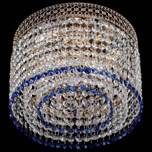 Люстра Венеция Капель №2 синяя в Химках Гусь Хрустальный