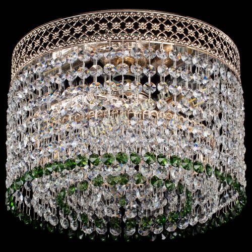 Люстра Венеция Капель №2 зеленая в Химках Гусь Хрустальный